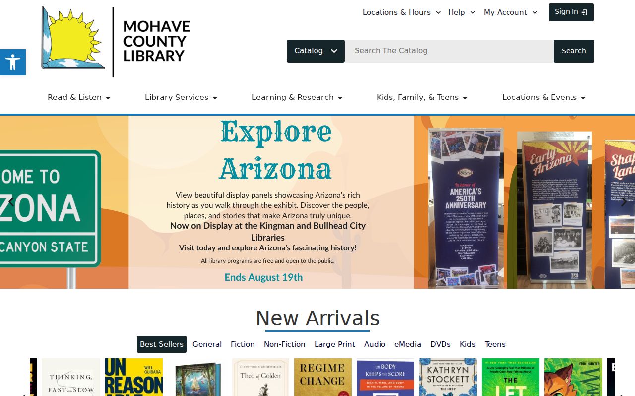 Lake Havasu City historical directory research through the Mohave County Library portal
