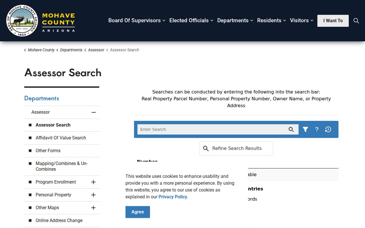 Lake Havasu City street directory Mohave County Assessor search
