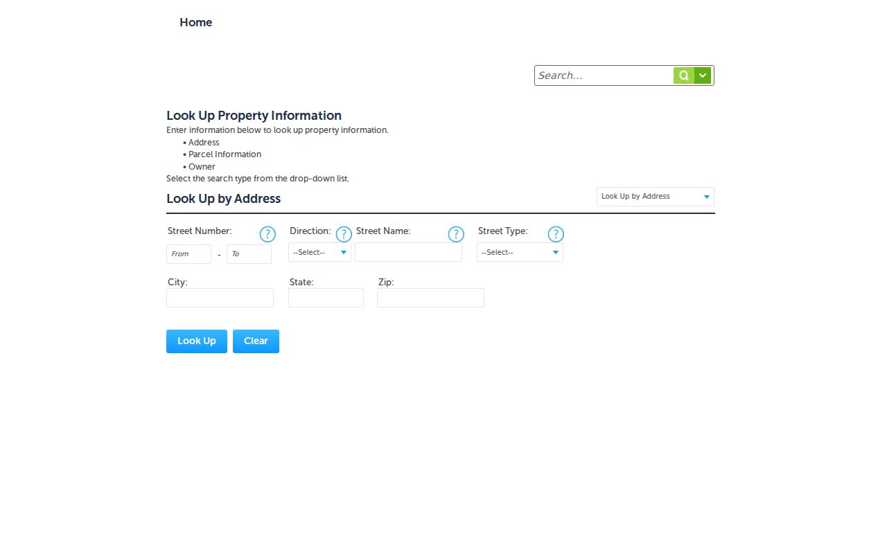 Lake Havasu City street directory address range parcel lookup