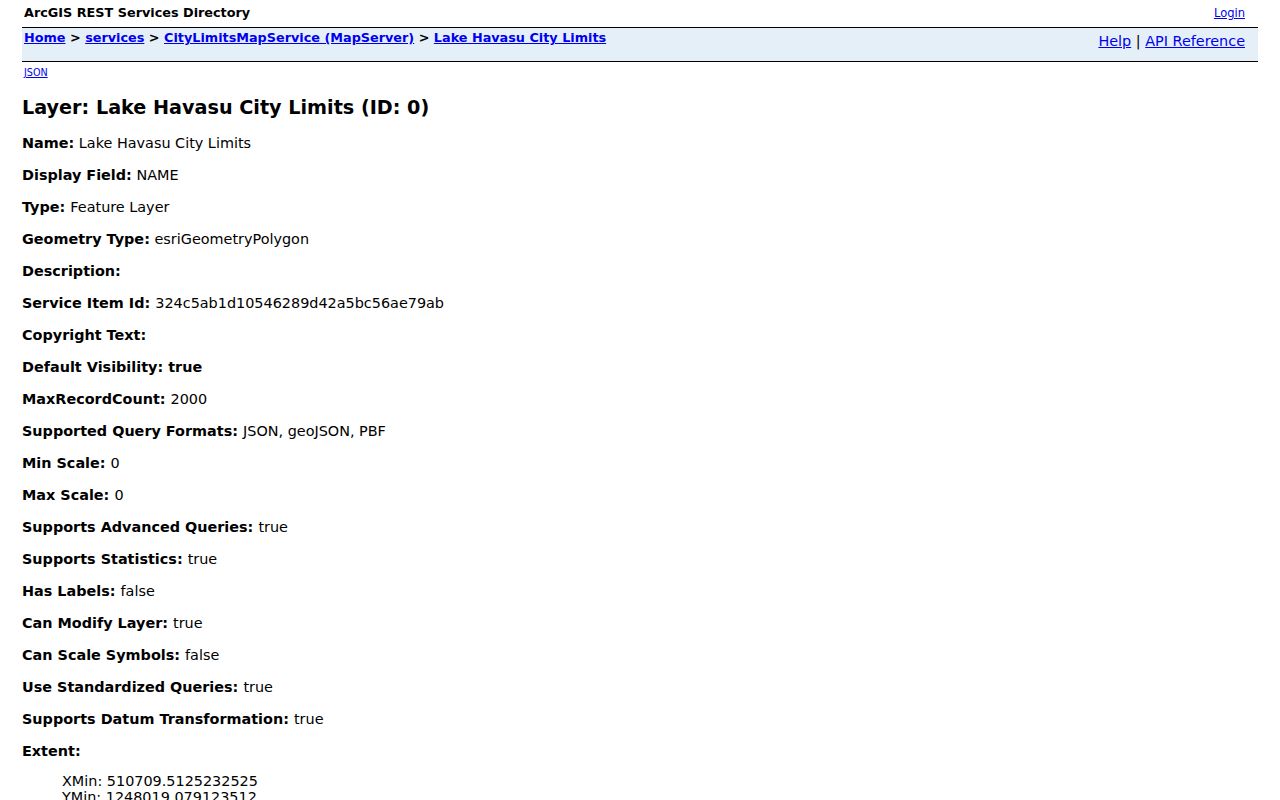 Lake Havasu City ZIP lookup with the official city limits GIS layer